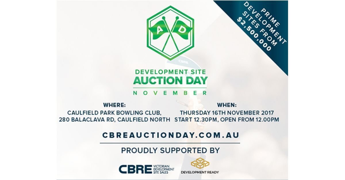 CBRE November ‘Auction Day’ – 7 Development Sites to go Under The Hammer