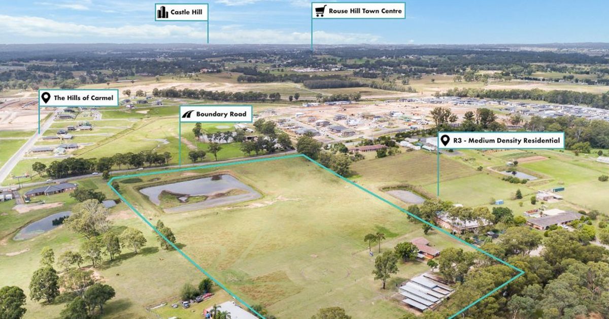 Highly anticipated; the largest rezoned land holding within the Vineyard Precinct now For Sale. 