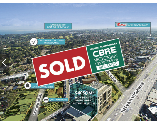 VIC: Site sale, 1234 and 1236 Nepean Highway, Cheltenham