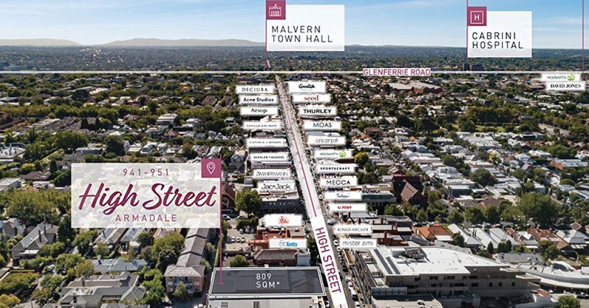 Flexible Armadale Site with unparalleled, blue-chip residential and retail prospects