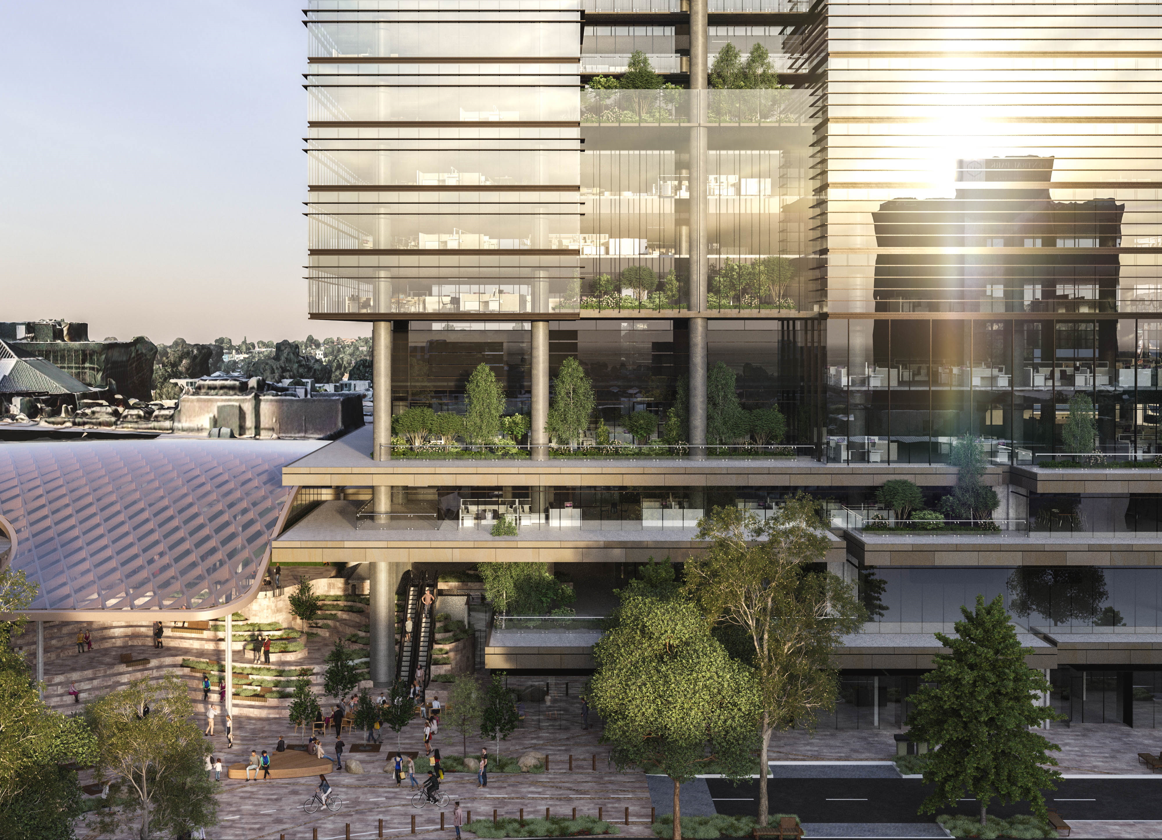 Box hill central vic artist s impression office tower