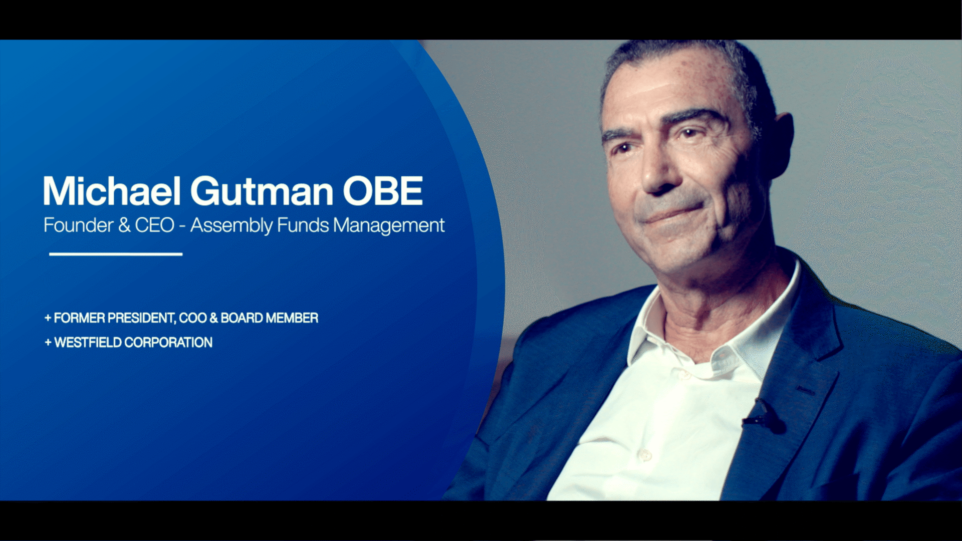 Michael Gutman OBE - Assembly Funds Management