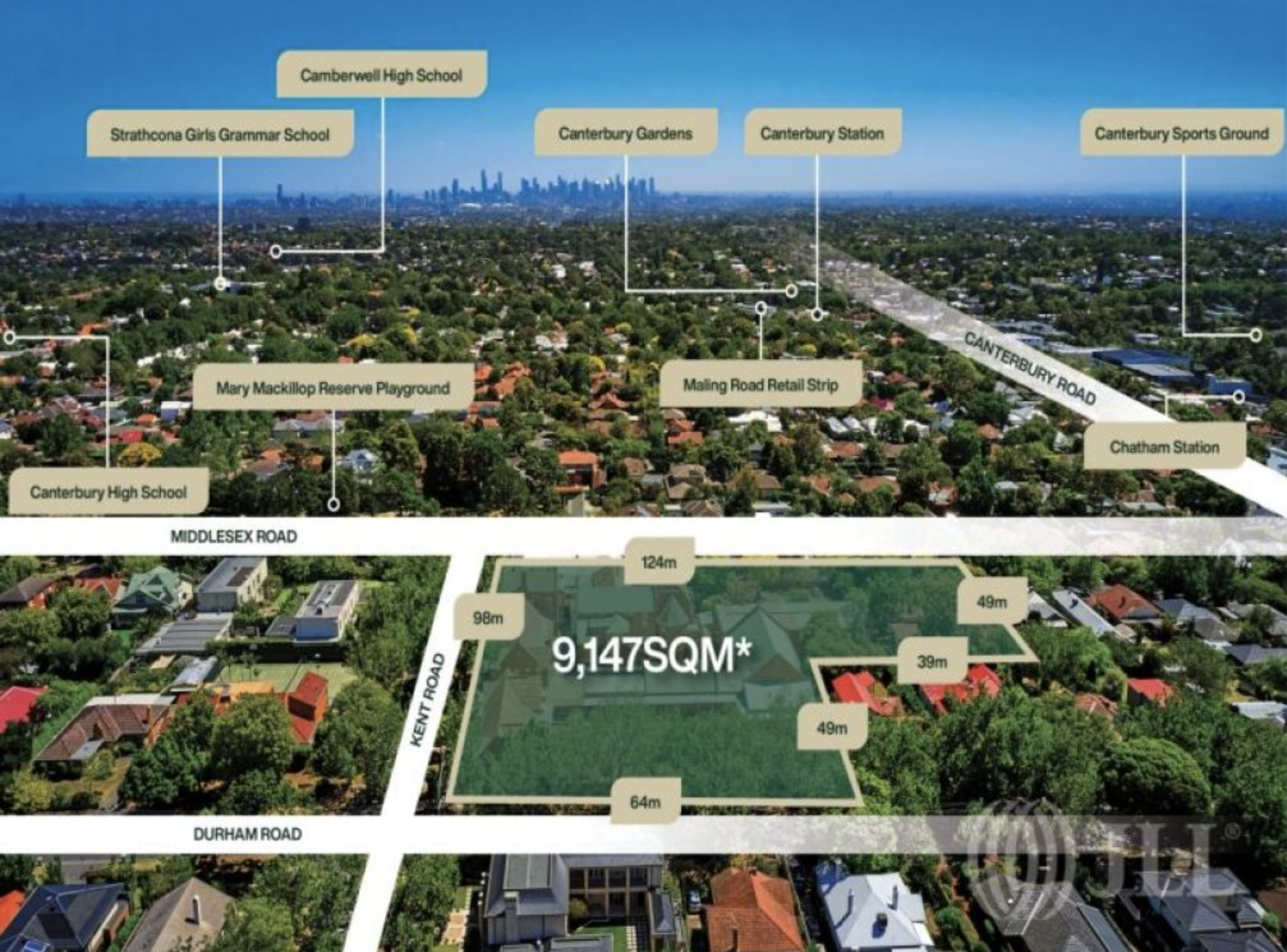 Inner eastern acreage hits the market in Melbourne’s prestigious Surrey Hills.
