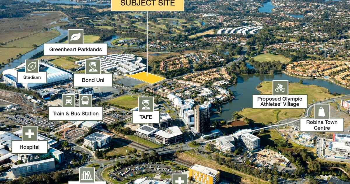 'Never offered before' Robina development site in growth precinct hits